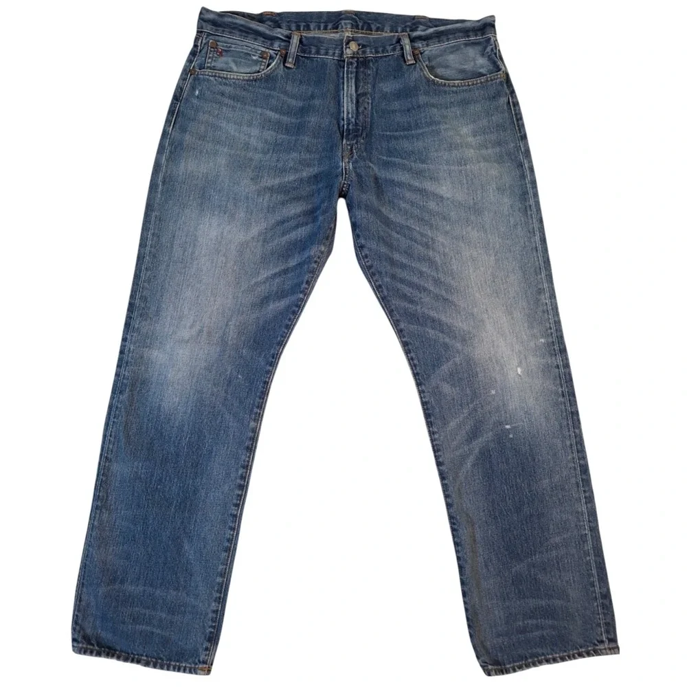 Polo Ralph Lauren Classic 867 Jeans Mens 38x32* (Fits 38x30) Blue Denim Straight